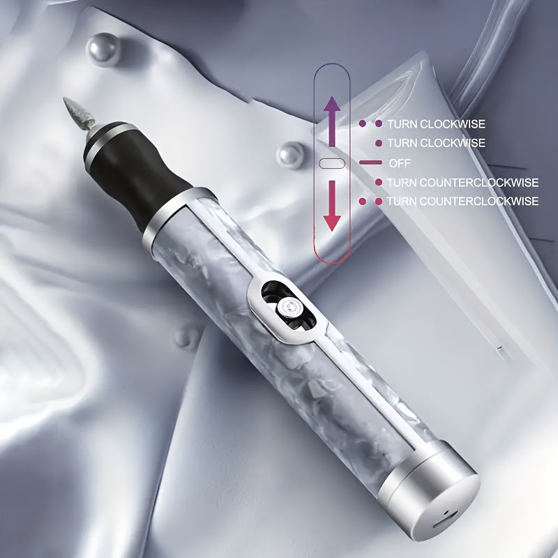 Rechargeable Electric Nail Grinder Pen for Manicure and Removal Portable Nail Polisher for Home Use