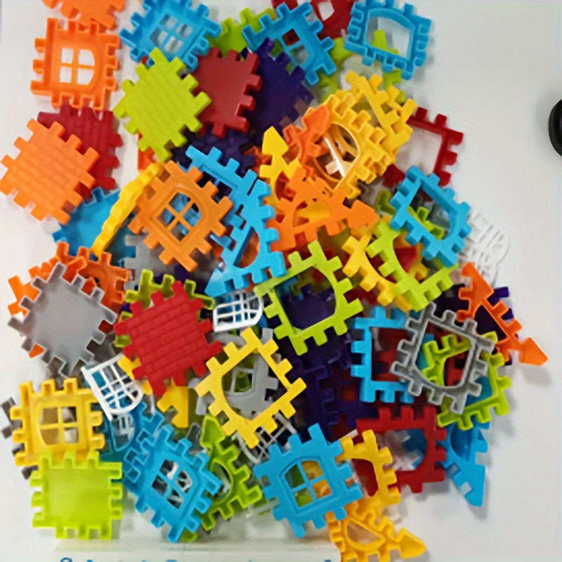 Large Creative Square Building Blocks for Kids 3+ Educational DIY Toy Set