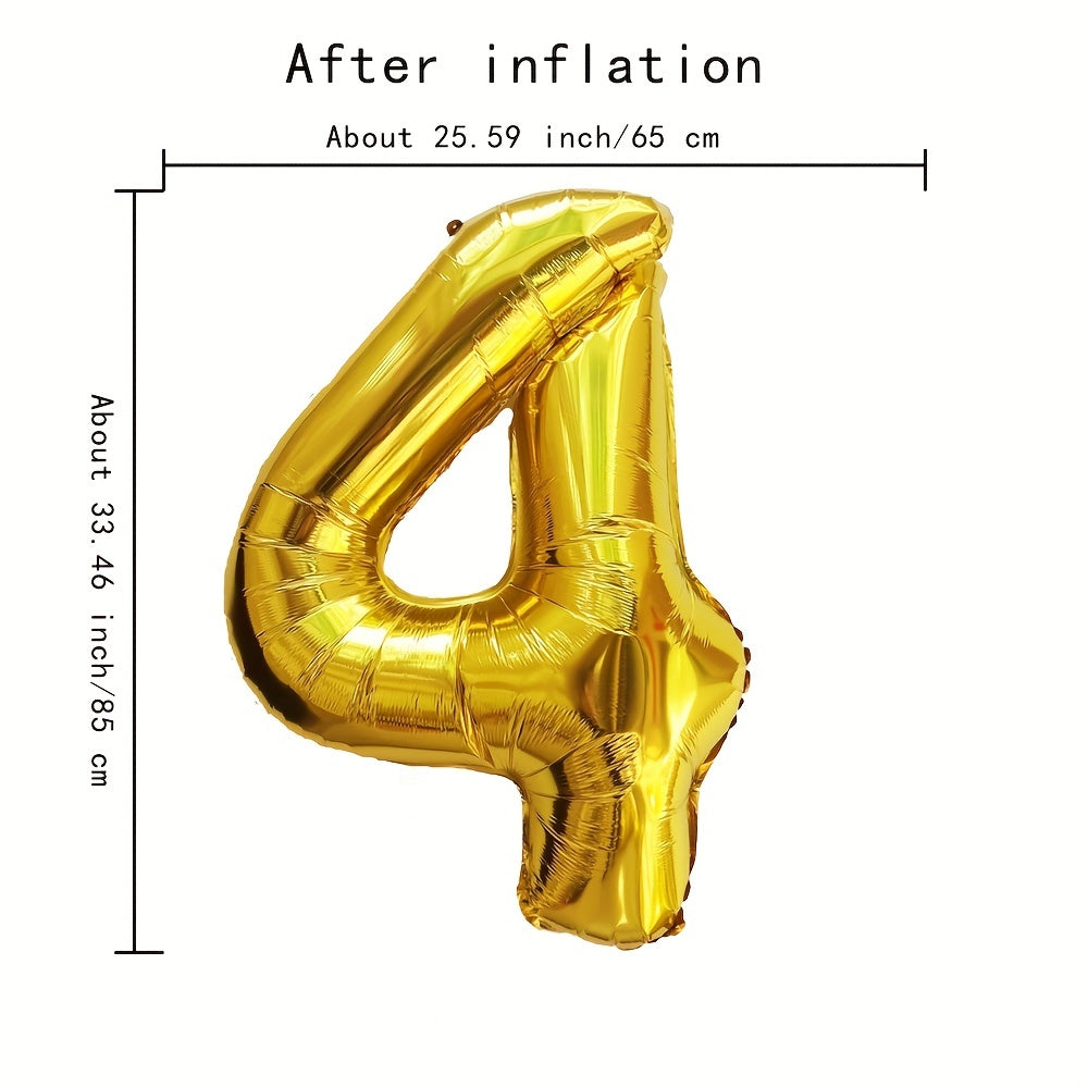 Large Gold Aluminum Film Balloon 101.6cm for Birthday Party Decorations