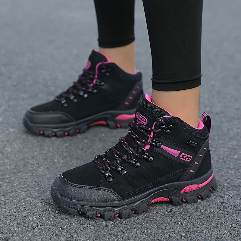 Women's Hiking Shoes Non-Slip Mesh Synthetic All-Season Black Pink