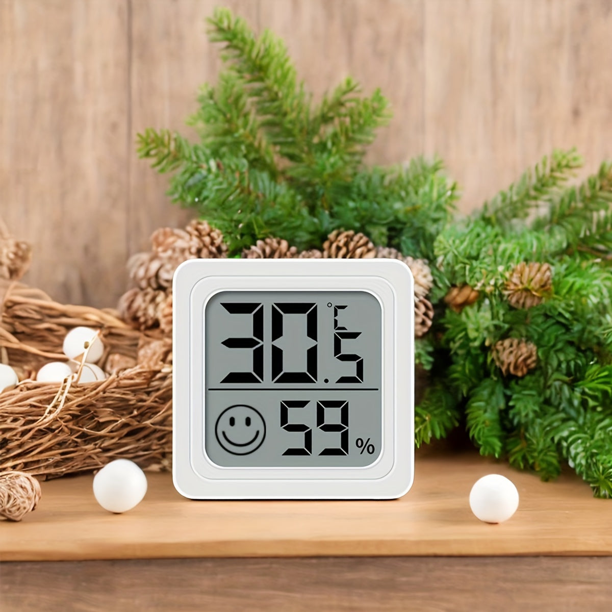 Single-Use Digital Indoor Thermometer Hygrometer for Home and Car
