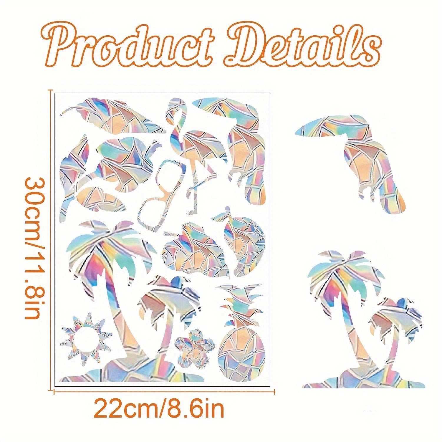 Colorful Rainbow Prism Butterfly Suncatcher Window Stickers Electrostatic Glass Decals