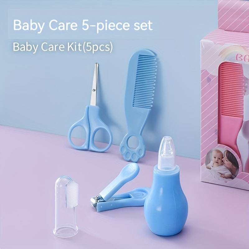 Baby Care Set for Ages 0-3 Includes Nail Clippers Comb and Scissors Safe PP Material