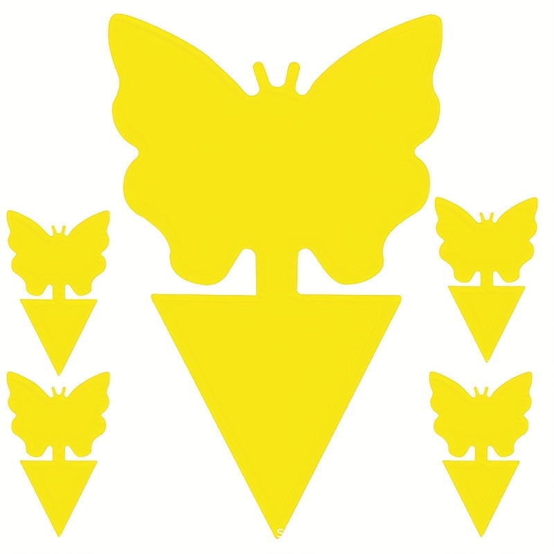 5-Pack Yellow Mosquito Killer Stickers Non-Toxic Durable PP Material