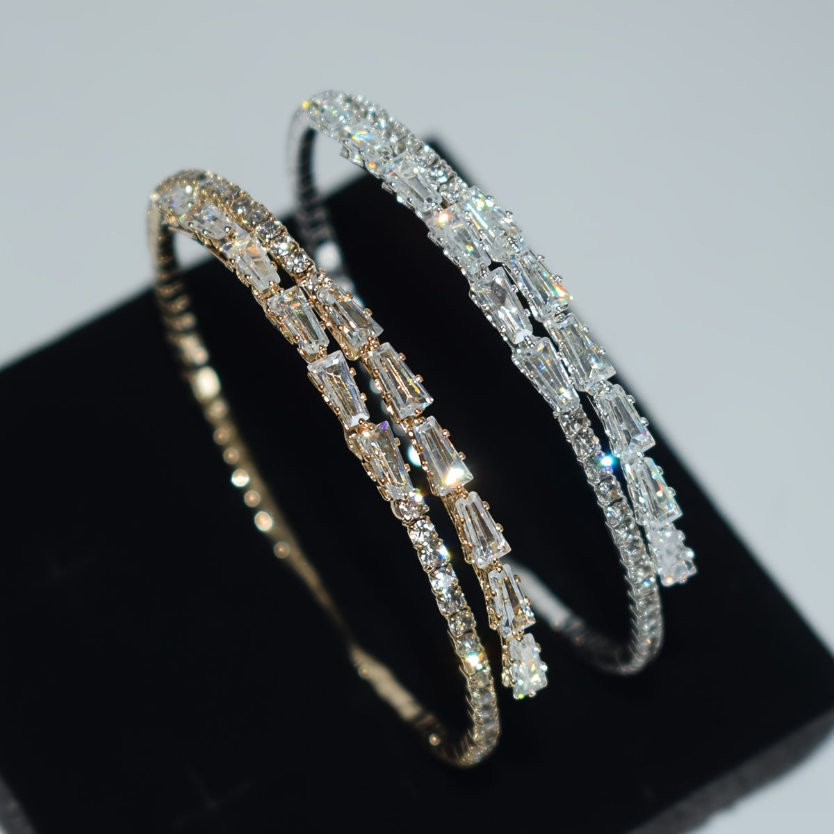 Silvery-Plated Cubic Zirconia Bracelet for Weddings and Daily Glam