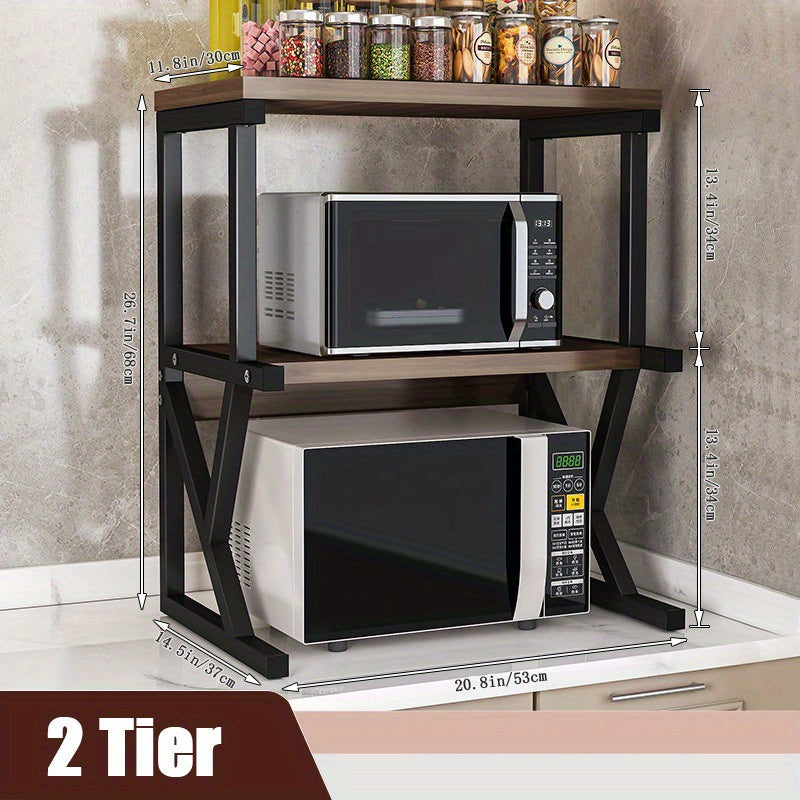 Kuchka uchun karbon po'latdan tayyorlangan mikroto'lqinli pech uchun javon, stol usti tartibi uchun.