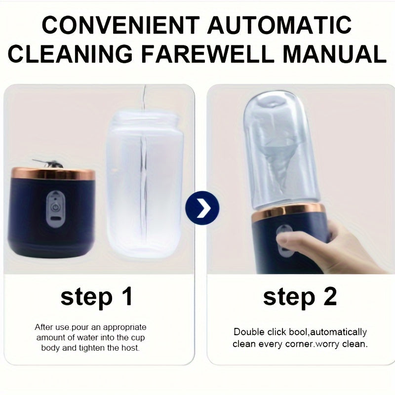 Taza de jugo recargable por USB portátil con tazas dobles desmontables para batidos y malteadas