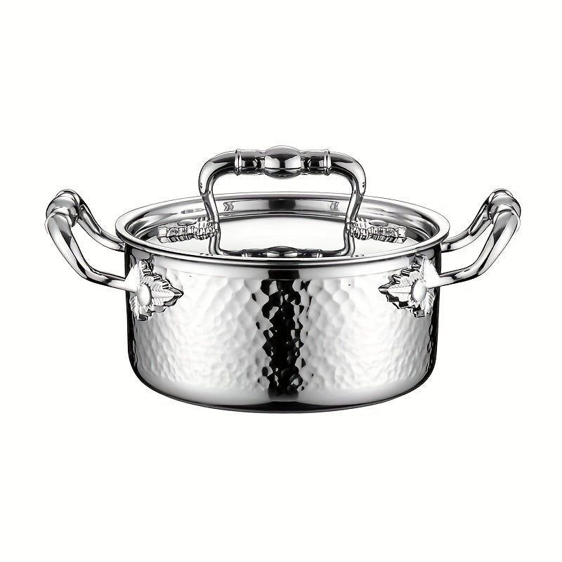 316 Stainless Steel Cooking Pot with Lid for Kitchen and Induction Cookers