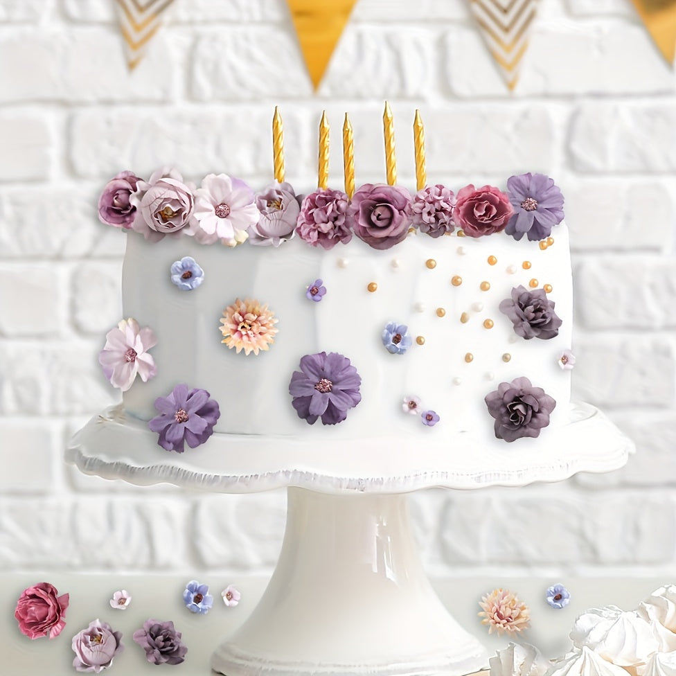 Silk Flower Heads 20 Daisy and Rose for DIY Wedding Party Holiday Decorations