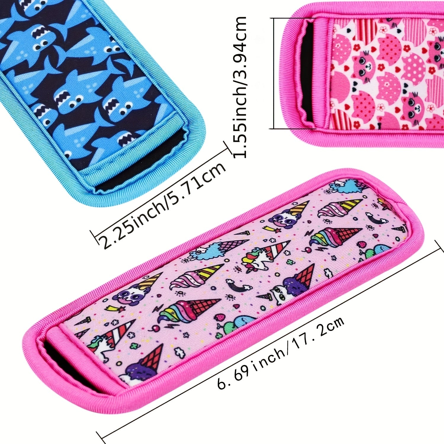 Неопреновый рукав для напитков с изоляцией, многоразовый, яркий, держатель для замороженных фруктов