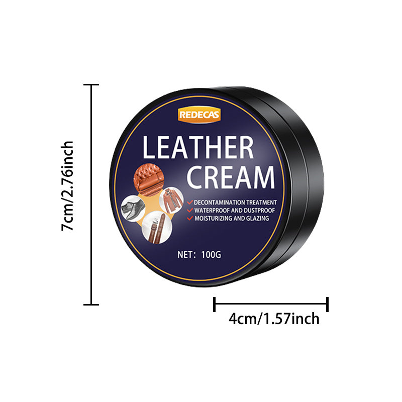 Leather Care Cream for Leather Sofas Shoes Bags Water-Free Moisturizing