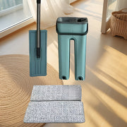 2-in-1 Mop and Bucket Set with Microfiber Pad for Hardwood Tile Laminate Floors