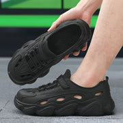 Women's Slip-Resistant Platform Sandals Breathable EVA Thick Sole Black