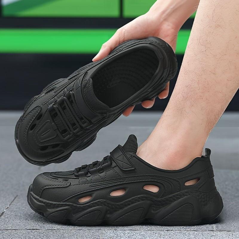 Women's Slip-Resistant Platform Sandals Breathable EVA Thick Sole Black