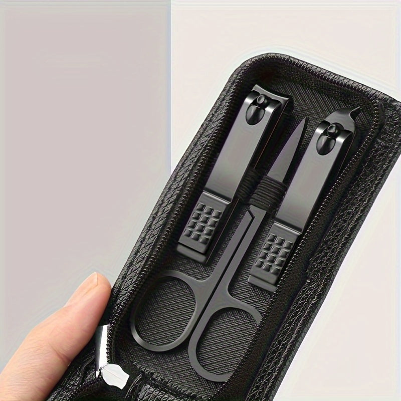 Luxury Stainless Steel Nail Clipper and Manicure Set with Travel Case 6/9 Pieces
