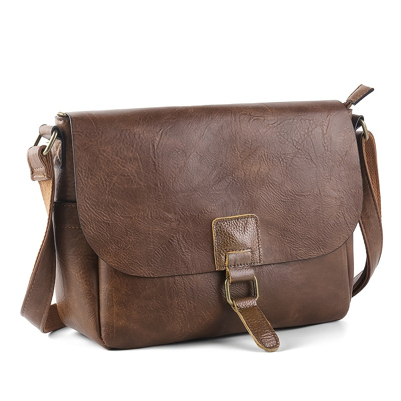 Cowboy-Inspired Crossbody Bag for Women with Vintage Touch and Casual Style in PU Leather