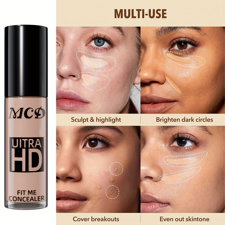 Women Concealer Liquid Foundation Matte Natural Waterproof Long-Lasting