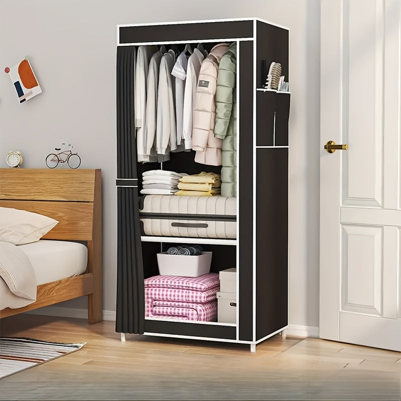 3.2 Cu Ft Storage Closet with Metal Frame for Bedroom Home Organization