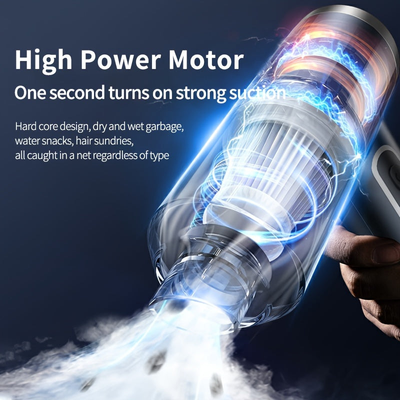 Mini Handheld Car Vacuum Cleaner 12V Strong Suction Lightweight Dust Collector