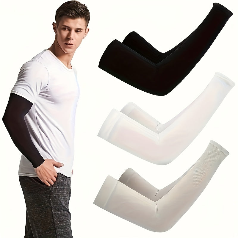 Unisex Compression Arm Sleeves Breathable Summer Sports Cycling Outdoor Travel