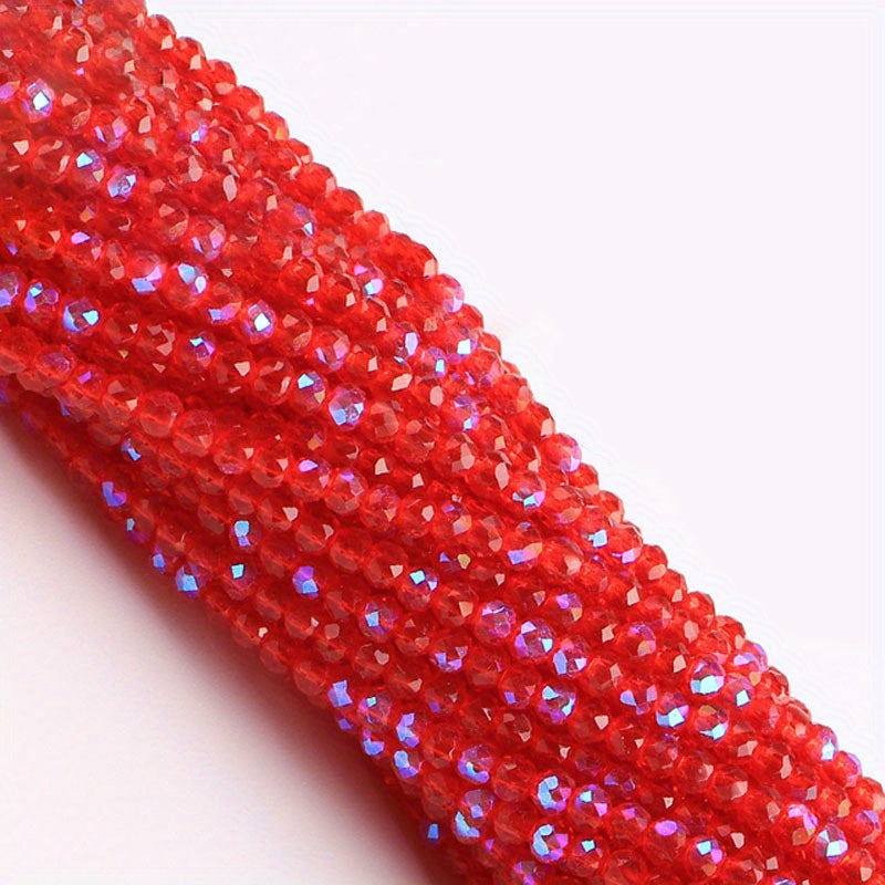 Set of 950/620 Pieces 2mm 3mm Faceted Faux Crystal Glass Beads for Jewelry Making