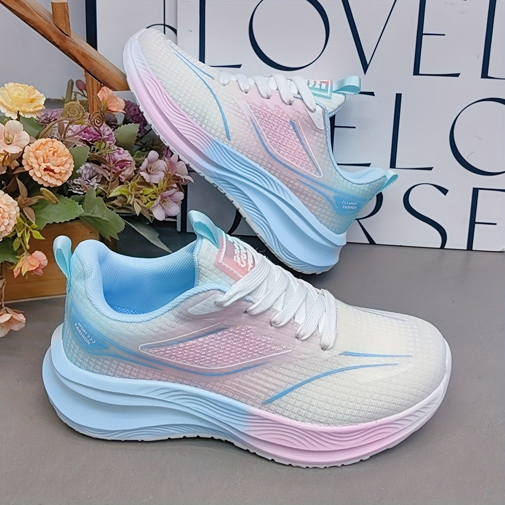 Unisex Breathable Mesh Running Shoes Soft EVA Cushioning All-Season Sport Sneakers