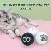 Interactive Cat Toy Ball Silicone Soundless Battery-Free for All Breeds
