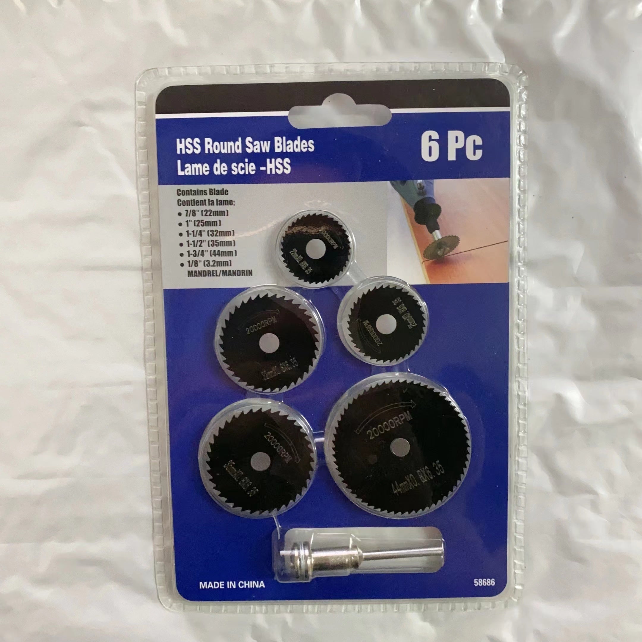 6PCS High-Speed Steel Mini Saw Blade Set for Wood Plastic Metal Durable