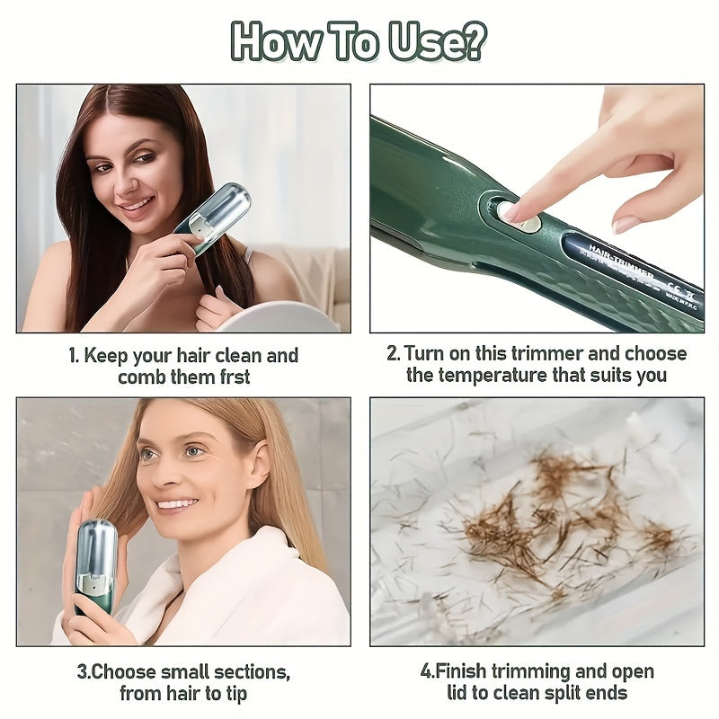 Suyuq bo‘laklar uchun simsiz soch kesgich, avtomatik soch parvarishi, qayta zaryadlanuvchi litiy batareya