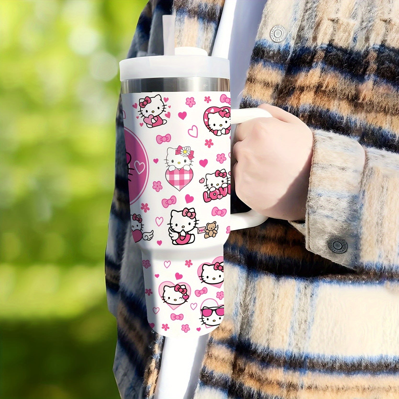 40oz zanglamaydigan po'latdan yasalgan suv idishi bolalar uchun, pushti, BPAsiz, issiq va sovuq ichimliklar uchun