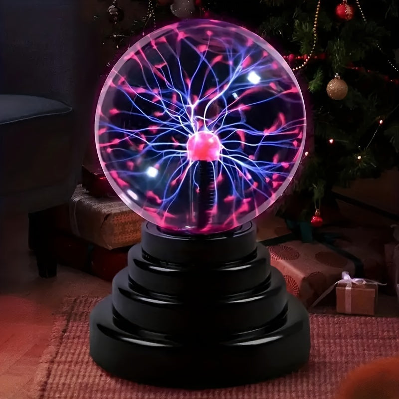 Handmade Glass Plasma Ball Light with Nebula Design USB Powered for Living Room Parties and Science Education