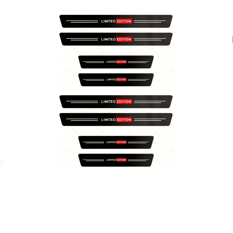 Car Door Threshold and Trunk Protection Sticker Carbon Fiber Style for Cars