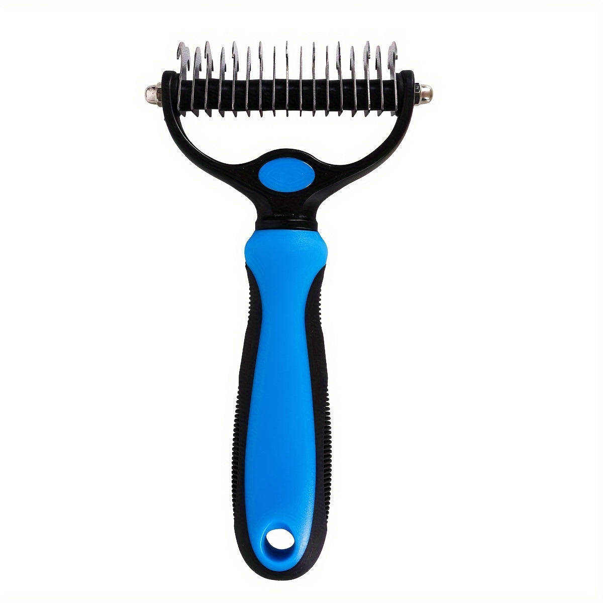 Dog Undercoat Hair Removal Comb Double-Sided Non-slip Slicker Brush for Grooming