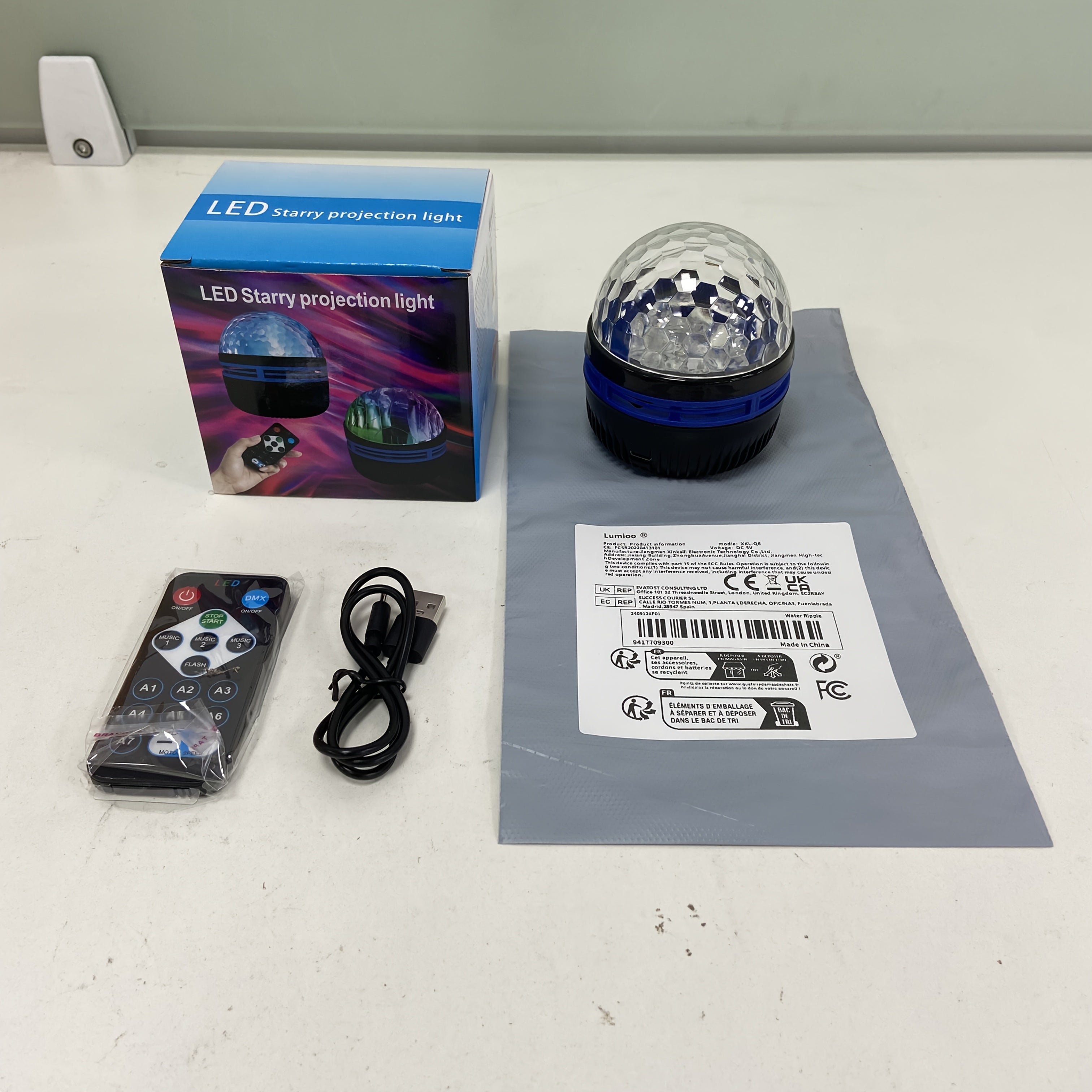 LED Night Light with Remote Control USB Powered Adjustable Lighting for Bedroom Car Home Decor