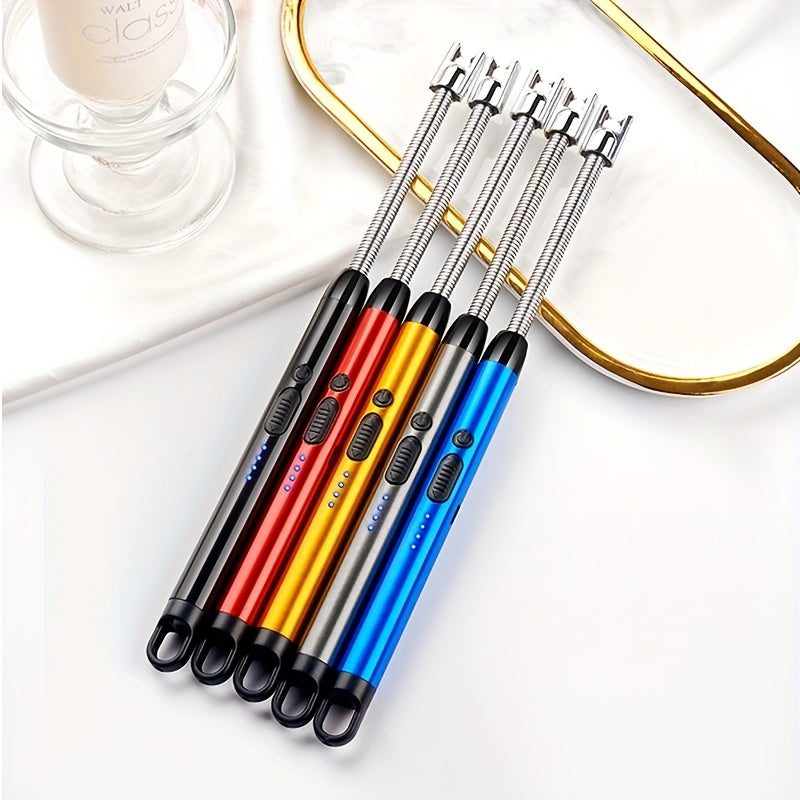 Rechargeable Electric Lighter Windproof Flameless Candle Barbecue Camping