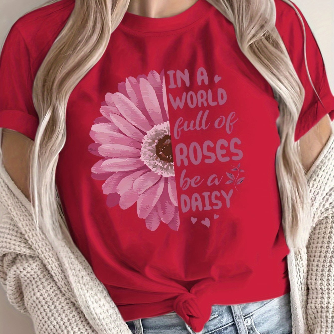 Women's Loose Large Size T-Shirt Spring Summer Casual Short Sleeve Breathable Fabric