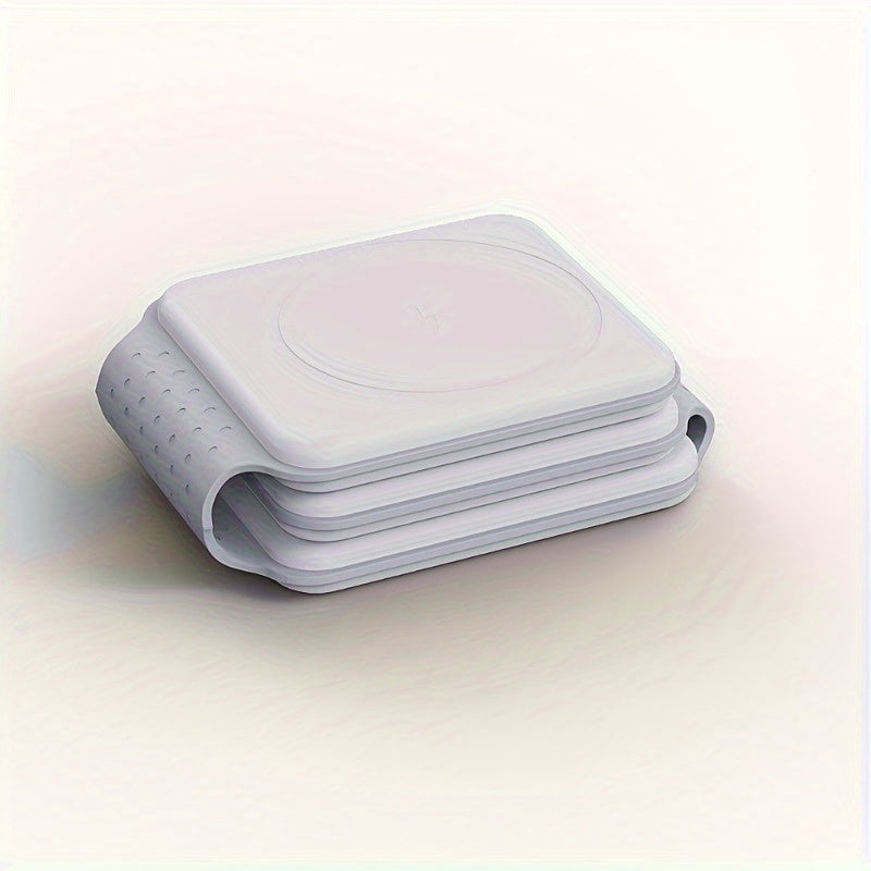 Cargador inalámbrico plegable magnético para iPhone y iWatch con conector USB-C
