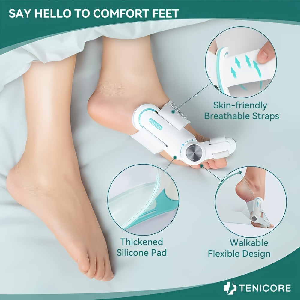 Miya va ayollar uchun sozlanadigan barmoqlarni to'g'irlash uchun bolg'a barmoqli to'g'irlash kamari, oq va ko'k ortopedik shlang