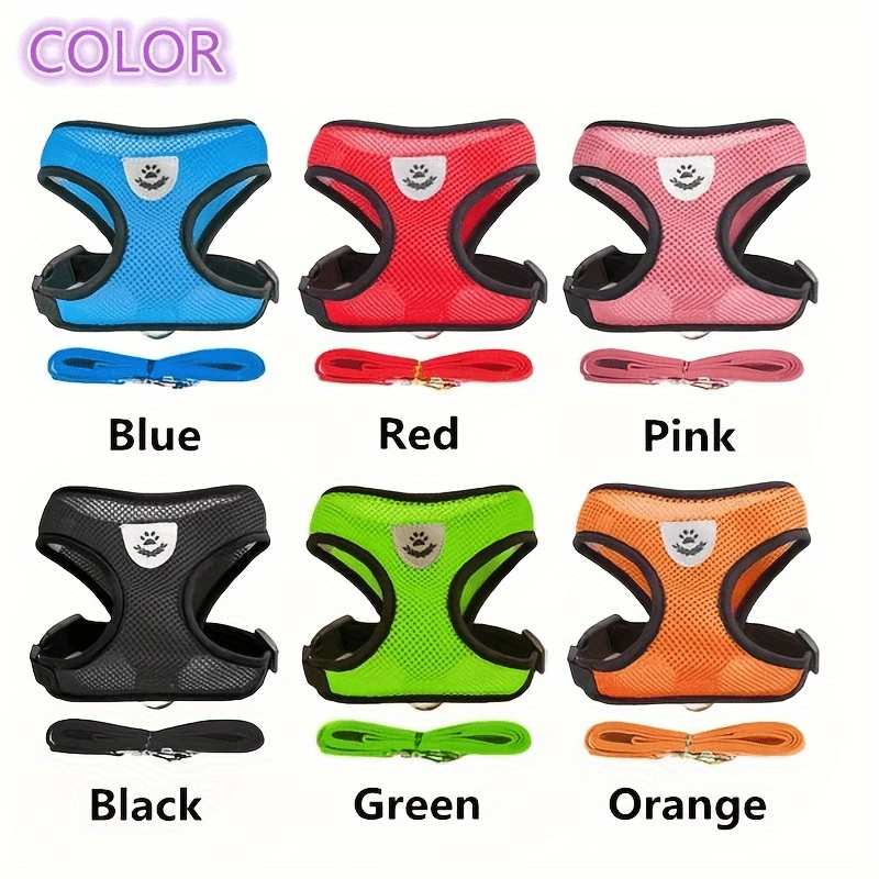 Moslashuvchan yorituvchi it va mushuklar uchun taqib olish va tasmalar to'plami, yumshoq tarmoq mato bilan