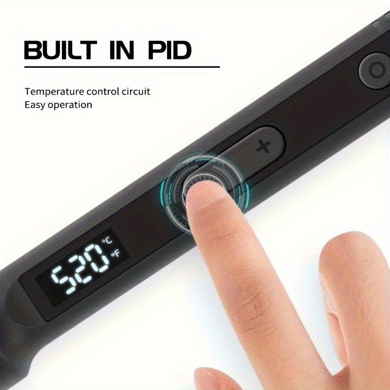 Набор из 4 цифровых паяльников с ЖК-дисплеем и регулируемой температурой 180-520°C для самостоятельных ремонтов