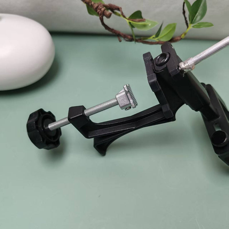 Afilador de cuchillos de cocina con sistema giratorio, ángulo ajustable, base de madera, mango ergonómico