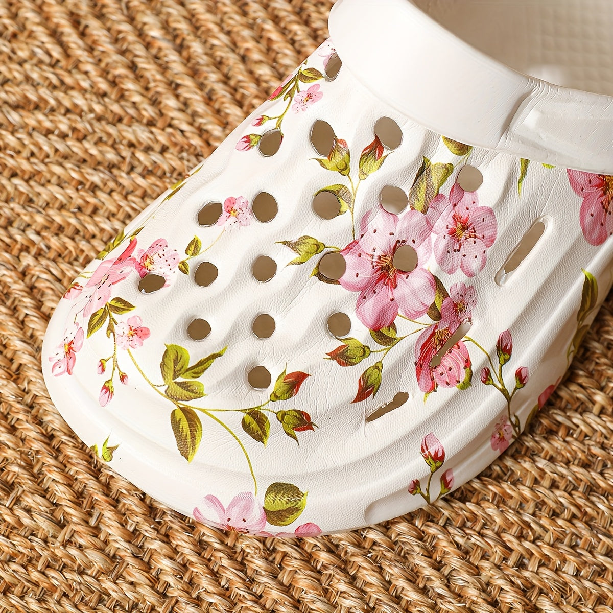 Girls EVA Slides with Colorful Cartoon and Floral Print