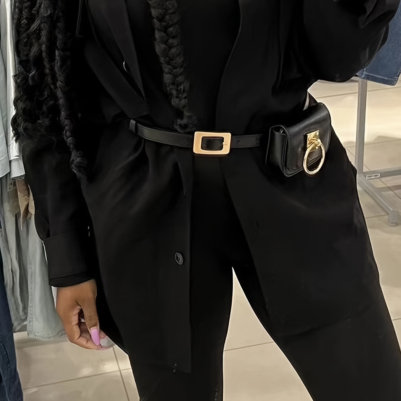 Women's Crossbody Belt Bag with Adjustable Strap Fanny Pack for Travel and Casual Use