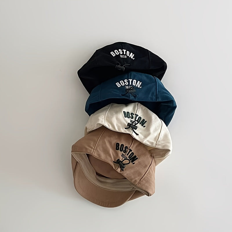 Kids Unisex Sun Protection Beret Hat for Toddlers 1-3 Years Polyester Adjustable