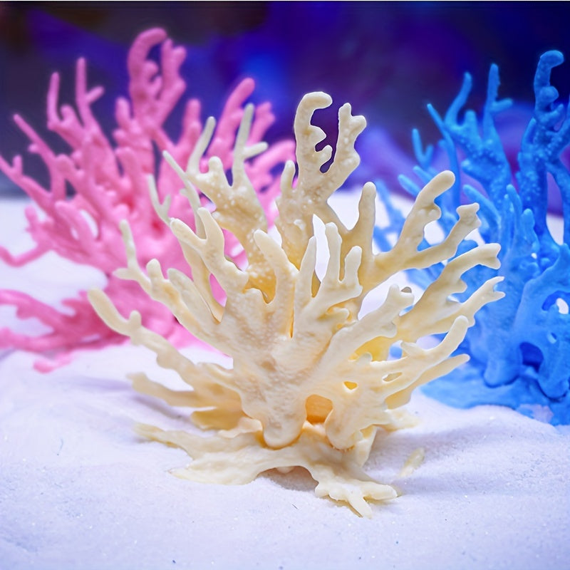 Lifelike PVC Coral Reef Aquarium Decor for Fish Tanks Saltwater and Freshwater Landscaping