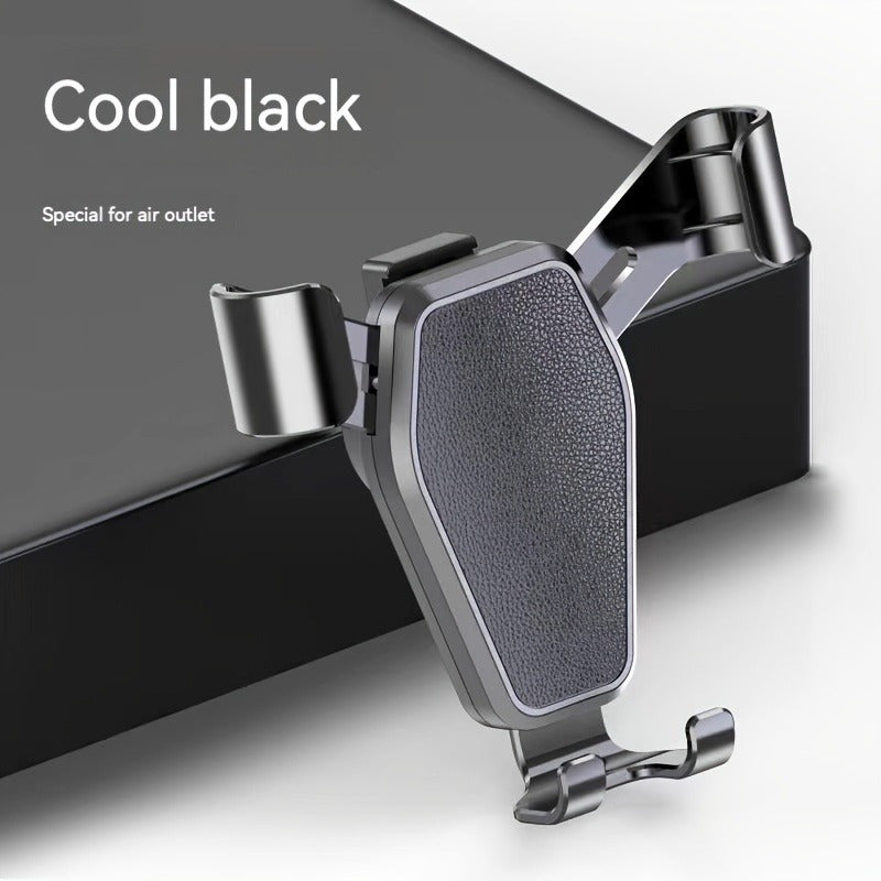 Soporte universal para teléfono de coche con soporte de ventilación, ajustable, con pinza de una mano y bloqueo estable