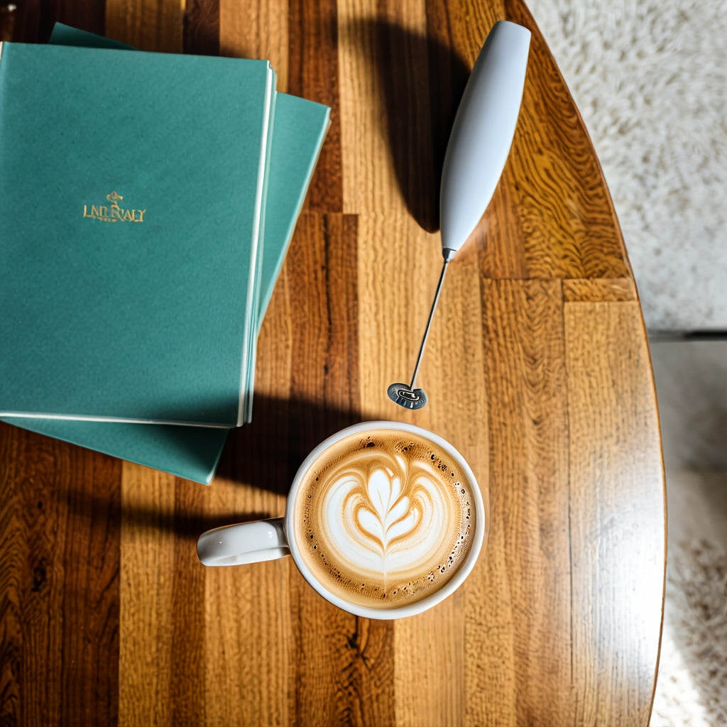 Portable Stainless Steel Electric Milk Frother Egg Beater 2-Speed Handheld Whisk