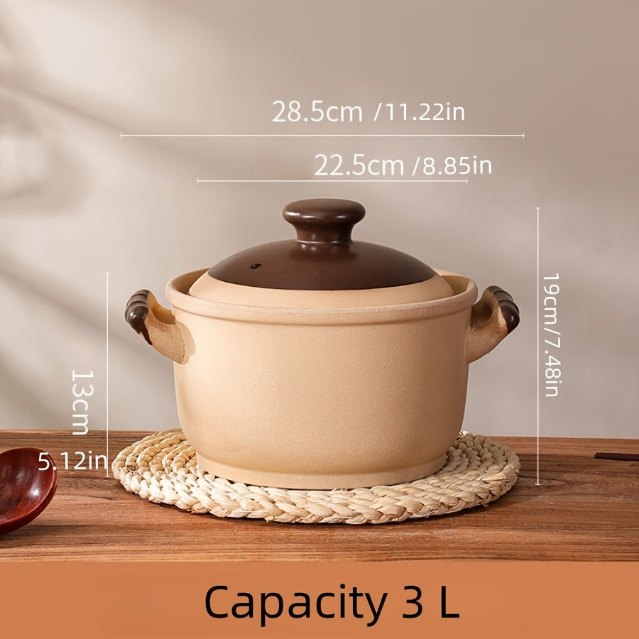 Представляем набор керамических кастрюль 1Set, жаропрочную кухонную посуду, совместимую с газовыми плитами и духовками. Этот набор идеально подходит для приготовления рагу и имеет большую емкость 135,28 унций, что делает его подходящим для 4-5 человек.