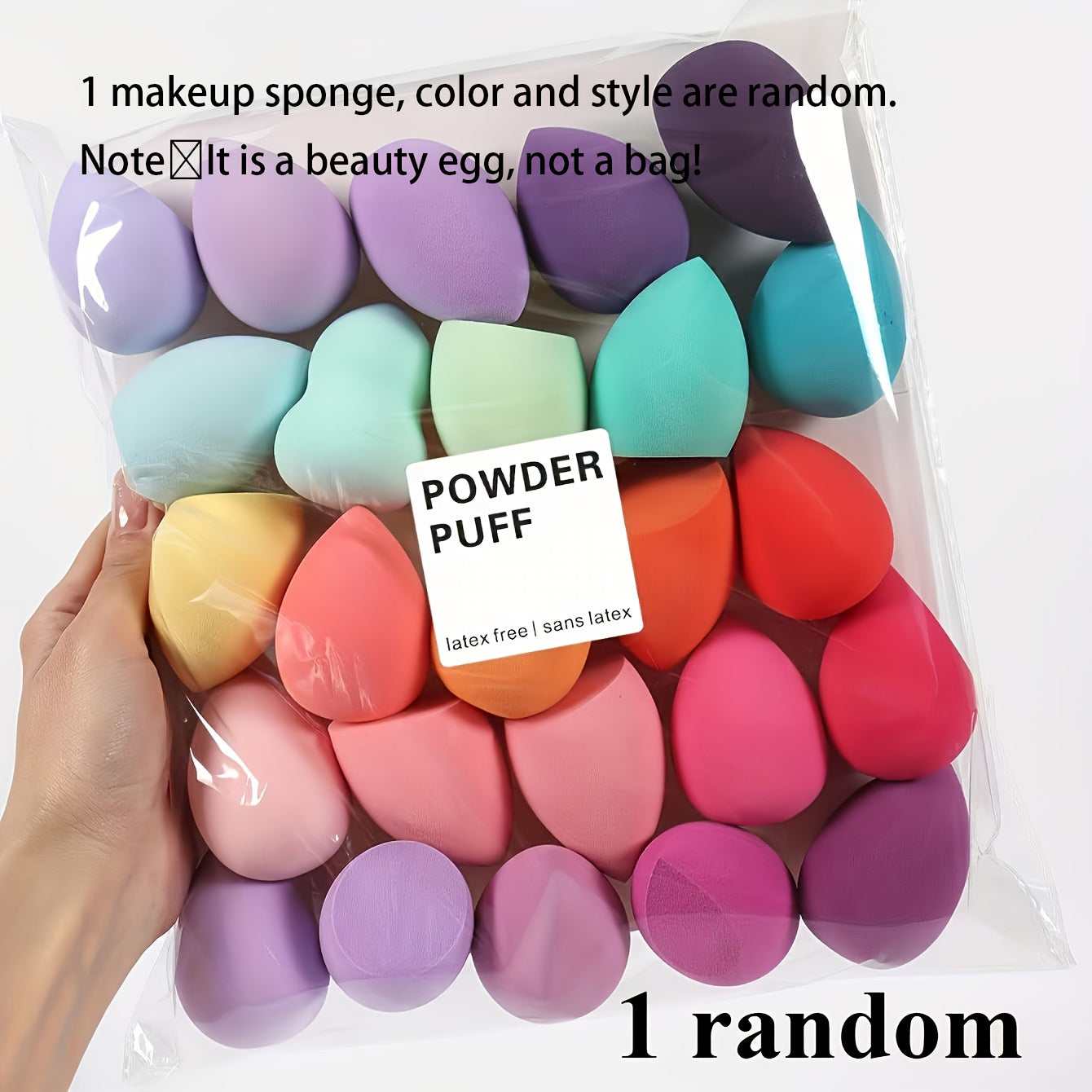 Unisex suvga asoslangan PU ikki maqsadli go'zallik cho'tkasi, asoslar uchun, tasodifiy rang