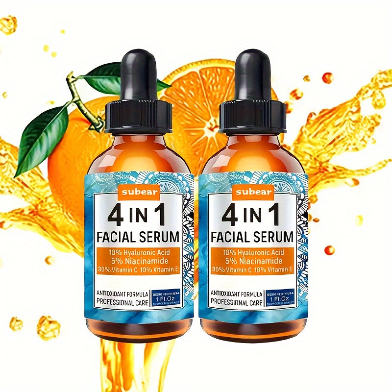2-Pack Facial Serum Drops for All Skin Types 30ml Hypoallergenic Moisturizing
